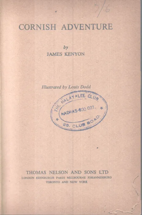 CORNISH ADVENTURE BY JAMES KENYON