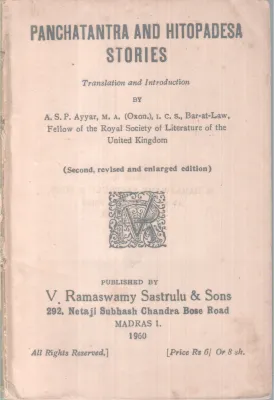 PANCHATANTRA AND HITOPADESA BY VISHNU SHARMMA