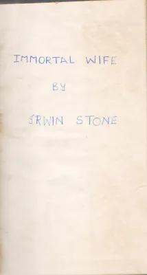 IMMORTAL WIFE BY IRWINSTONE