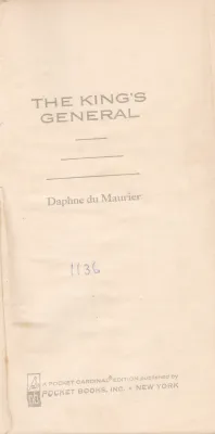 THE KING'S GENERAL BY DAPHNE DU MAURIER