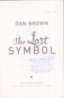 THE LOST SYMBOL BY DAN BROWN
