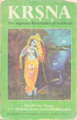 KRSNA THE SUPREME PERSONALITY OF GODHEAD BY A.C BHAKTHIVEDANTA SWAMI PRABHUPADA