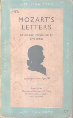 MOZART'S LETTERS BY ERIC BLOM