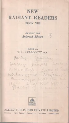 NEW RADIANT READERS BY T C COLLOCOTT