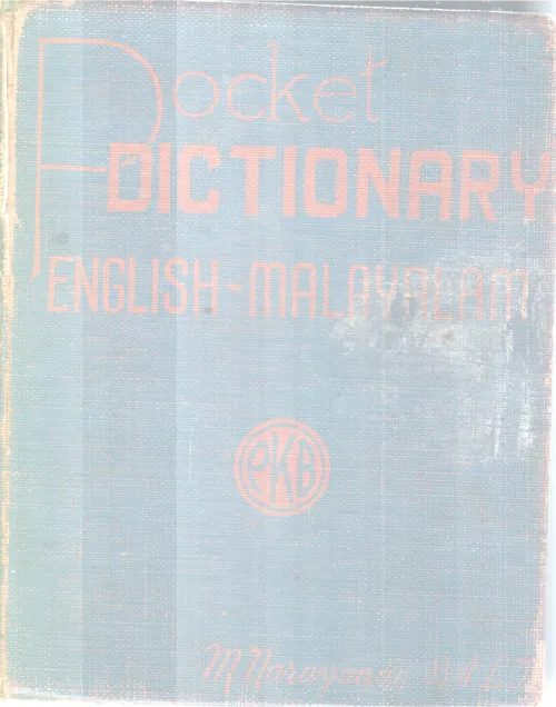 Pocket Dictionary English -malayalam BY Group Of Editors