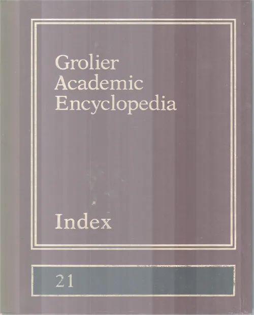 GROLIER ACADEMIC ENCYCLOPEDIA INDEX 21 BY GROUP OF EDITORS