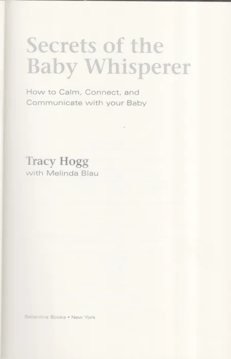SECRETS OF THE BABY WHISPERER BY TRACY HOGG