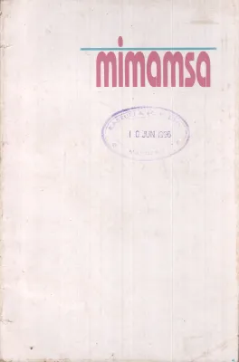 MIMAMSA BY GROUP OFEDITORS
