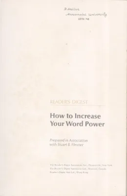 HOW TO INCREASE YOUR WORD POWER BY GROUP OF EDITORS