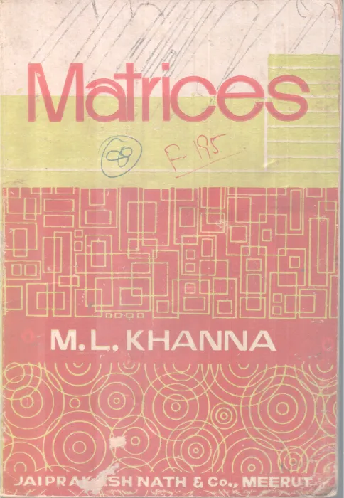MATRICES BY M.L. KHANNA