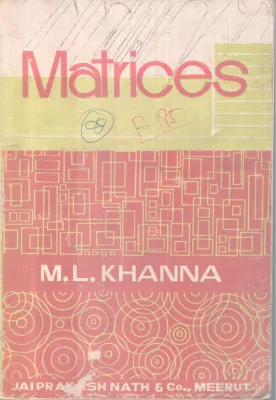 MATRICES BY M.L. KHANNA