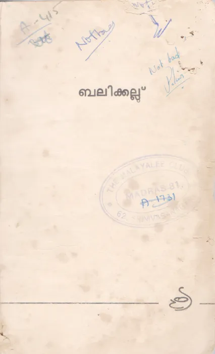 BALIKKALLU BY GROUP OF EDITORS