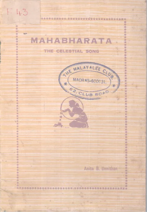 MAHABHARATA THE CELESTIAL SONG BY ANITHA B UNNITHAN