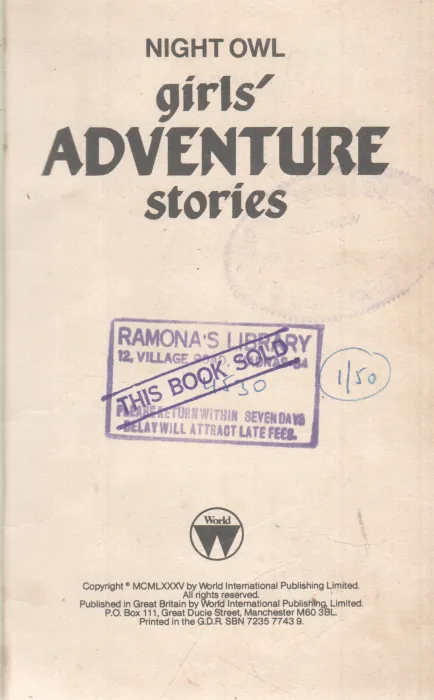GIRL'S ADVENTURE STORIES