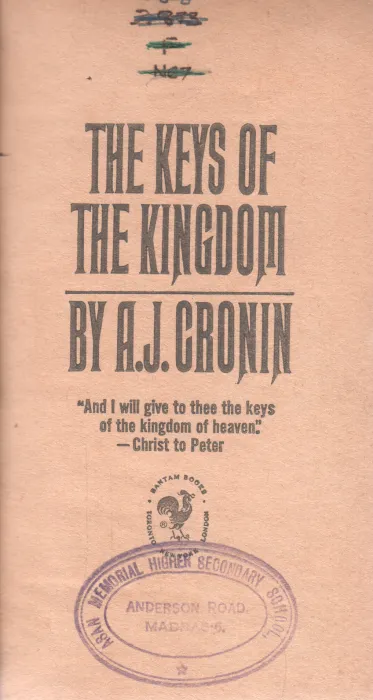 THE KEYS OF THE KINGDOM BY A.J CRONIN