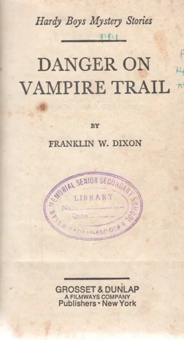 DANGER ON VAMPIRE TRAIL BY FRANKLIN W.DIXON