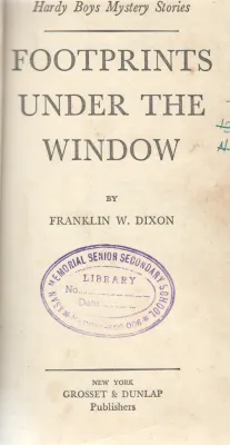 FOOTPRINTS UNDER THE WINDOW BY FRANKLIN W.DIXON