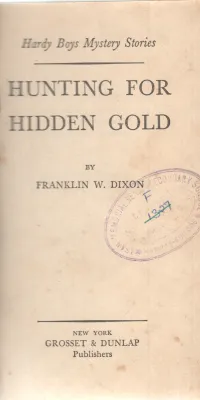 HUNTING FOR HIDDEN GOLD BY FRANKLIN W. DIXON