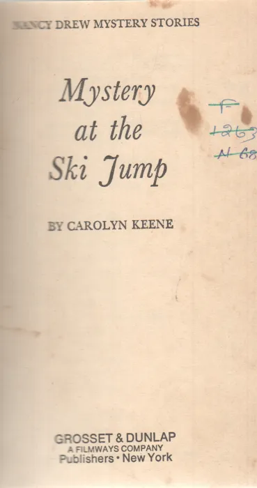 MYSTERY AT THE SKI JUMP BY CAROLYN KEENE