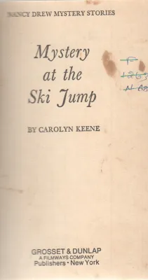MYSTERY AT THE SKI JUMP BY CAROLYN KEENE