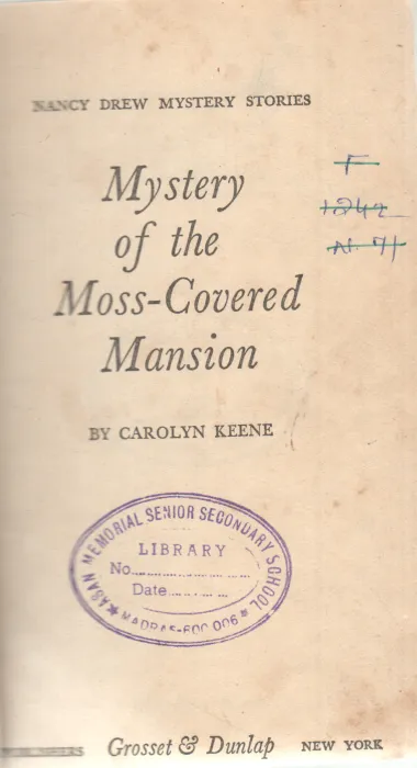 MYSTERY OF THE MOSS-COVERED MANSION BY CAROLYN KEENE