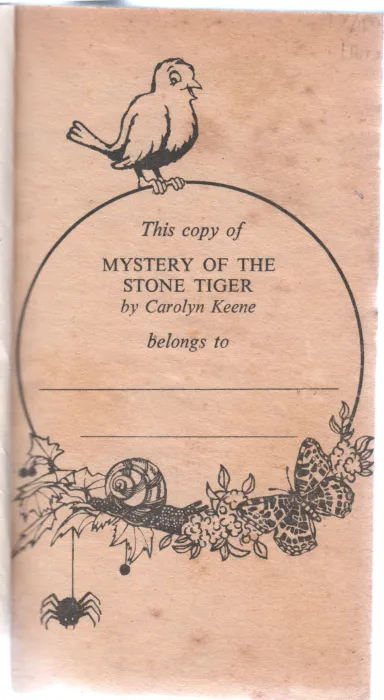 MYSTERY OF THE STONE TIGER BY CAROLYN KEENE