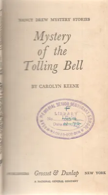 MYSTERY OF THE TOLLING BELL BY CAROLYN KEENE