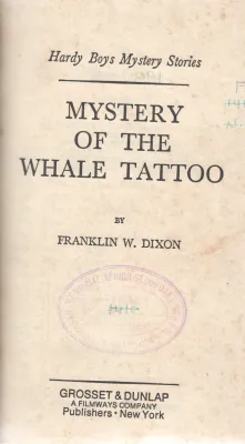 MYSTERY TI THE WHALE TATTOO BY FRANKLIN W.DIXON