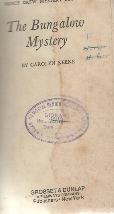 THE BUNGALOW MYSTERY BY CAROLYN KEENE
