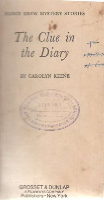 THE CLUE IN THE DIARY BY CAROLYN KEENE