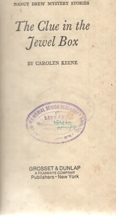 THE CLUE IN THE JEWEL BOX BY CAROLYN KEENE