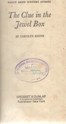 THE CLUE IN THE JEWEL BOX BY CAROLYN KEENE