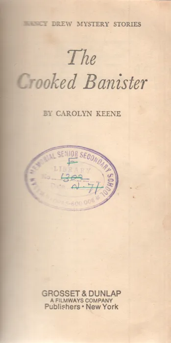THE CROOKED BANISTER BY CAROLYN KEENE