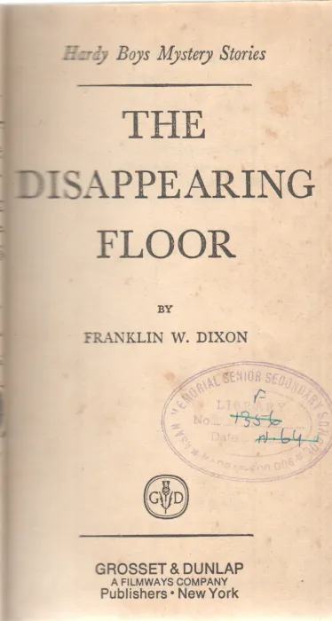 THE DISAPPEARING FLOOR BY FRANKLIN W. DIXON