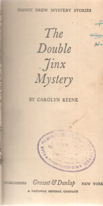 THE DOUBLE JINX MYSTERY BY CAROLYN KEENE