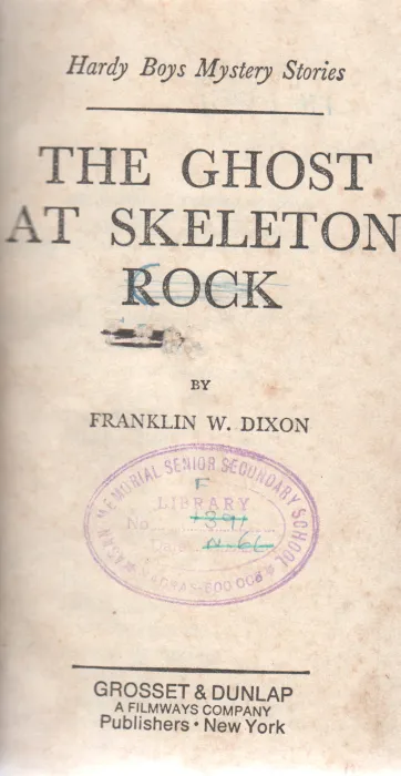THE GHOST AT SKELETON BY FRANKLIN W.DIXON