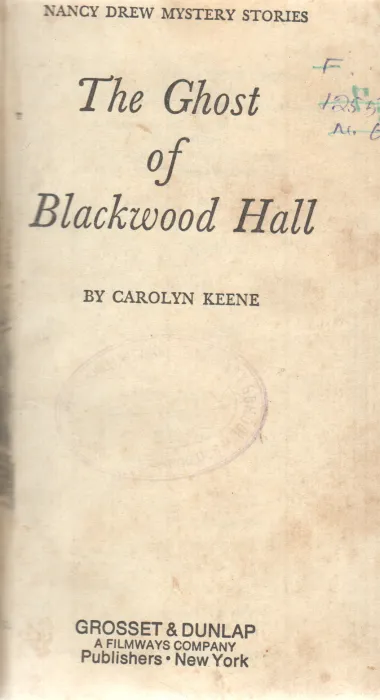 THE GHOST OF BLACKWOOD HALL BY CAROLYN KEENE