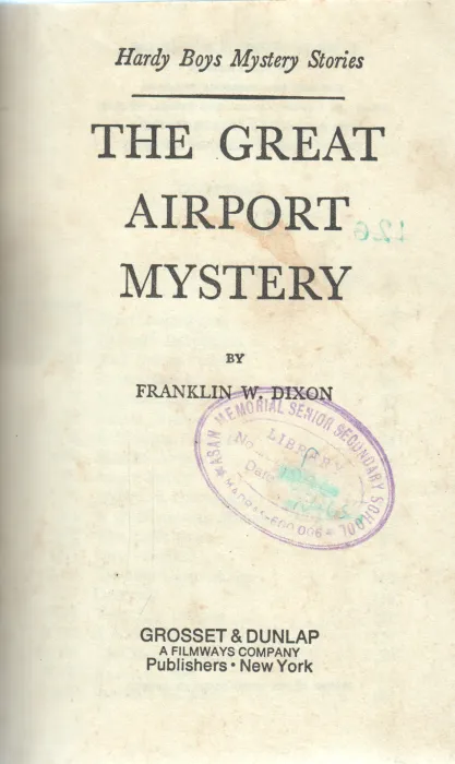 THE GRAET AIRPORT MYSTERY BY FRNAKLIN W.DIXON