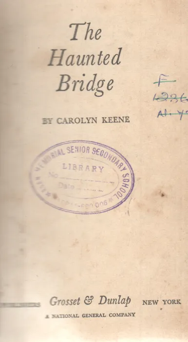 THE HAUNTED BRIDGE BY CAROLYN KEENE