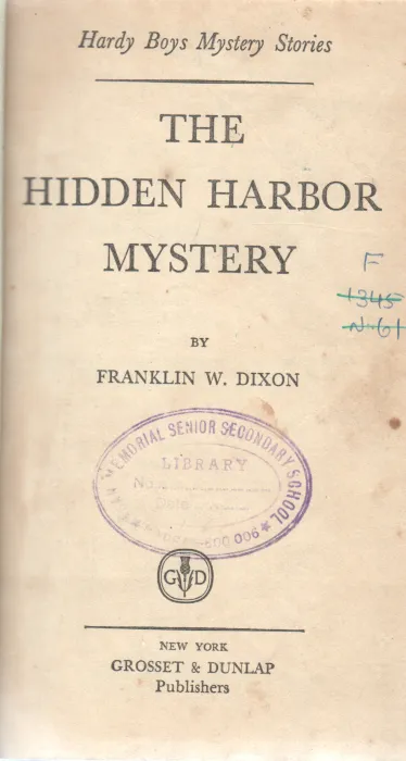 THE HIDDEN HARBOR MYSTERY BY FRANKLIN W.DIXON