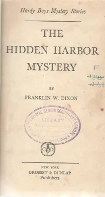 THE HIDDEN HARBOR MYSTERY BY FRANKLIN W.DIXON