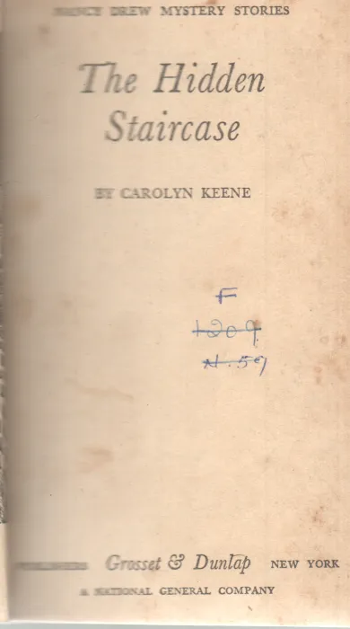 THE HIDDEN STAIRCASE BY CAROLYN KEENE