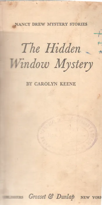 THE HIDDEN WINDOW MYSTERY BY CAROLYN KEENE