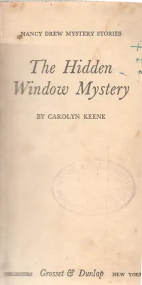 THE HIDDEN WINDOW MYSTERY BY CAROLYN KEENE