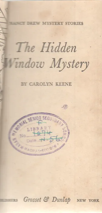 THE HIDDEN WINDOW MYSTERY BY CAROLYN KEENE