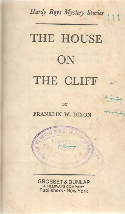 THE HOUSE ON THE CLIFF BY FRANKLIN W. DIXON