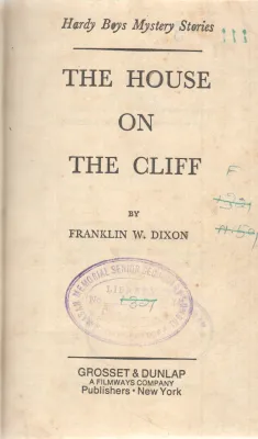 THE HOUSE ON THE CLIFF BY FRANKLIN W. DIXON