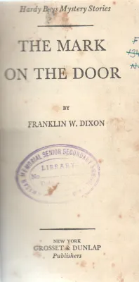 THE MARK ON THE DOOR BY FRANKLIN W.DIXON