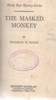 THE MASKED MONKEY BY FRANKLIN W.DIXON