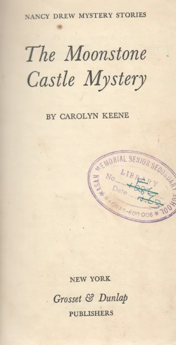 THE MOONSTONE CASTLE MYSTERY BY CAROLYN KEENE